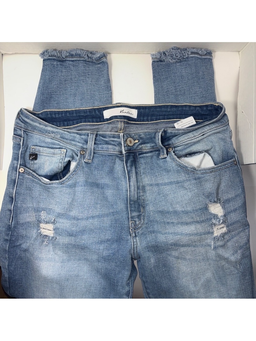 KanCun Wash Distressed Skinny Jeans Size 13/30